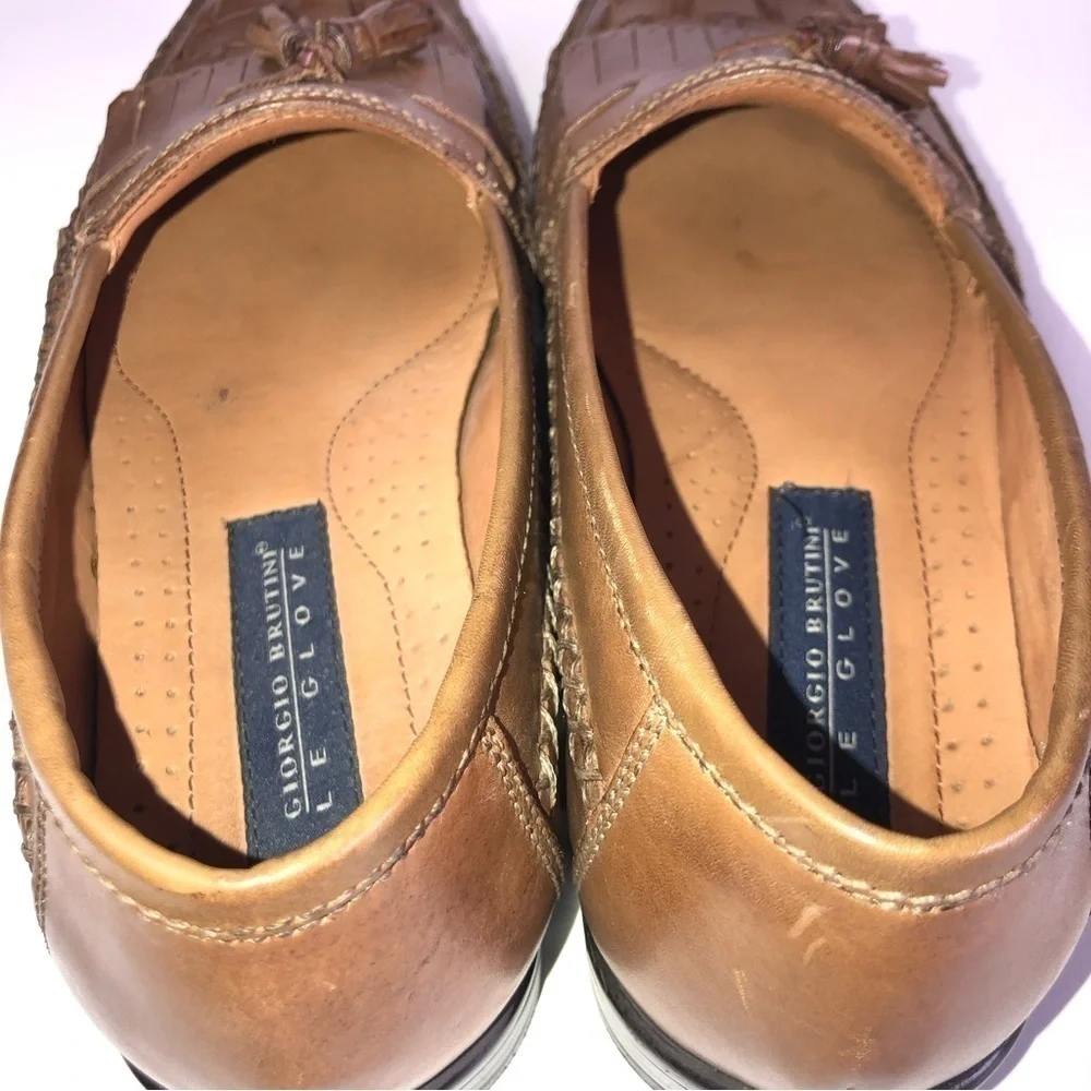 LAST CHANCE: Giorgio Brutini Le Glove Woven Tasseled Loafers